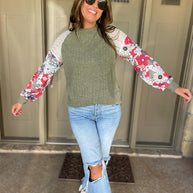 Aston Patchwork Blouse in Four Colors-Womens-Ave Shops-[option4]-[option5]-[option6]-[option7]-[option8]-Shop-Boutique-Clothing-for-Women-Online
