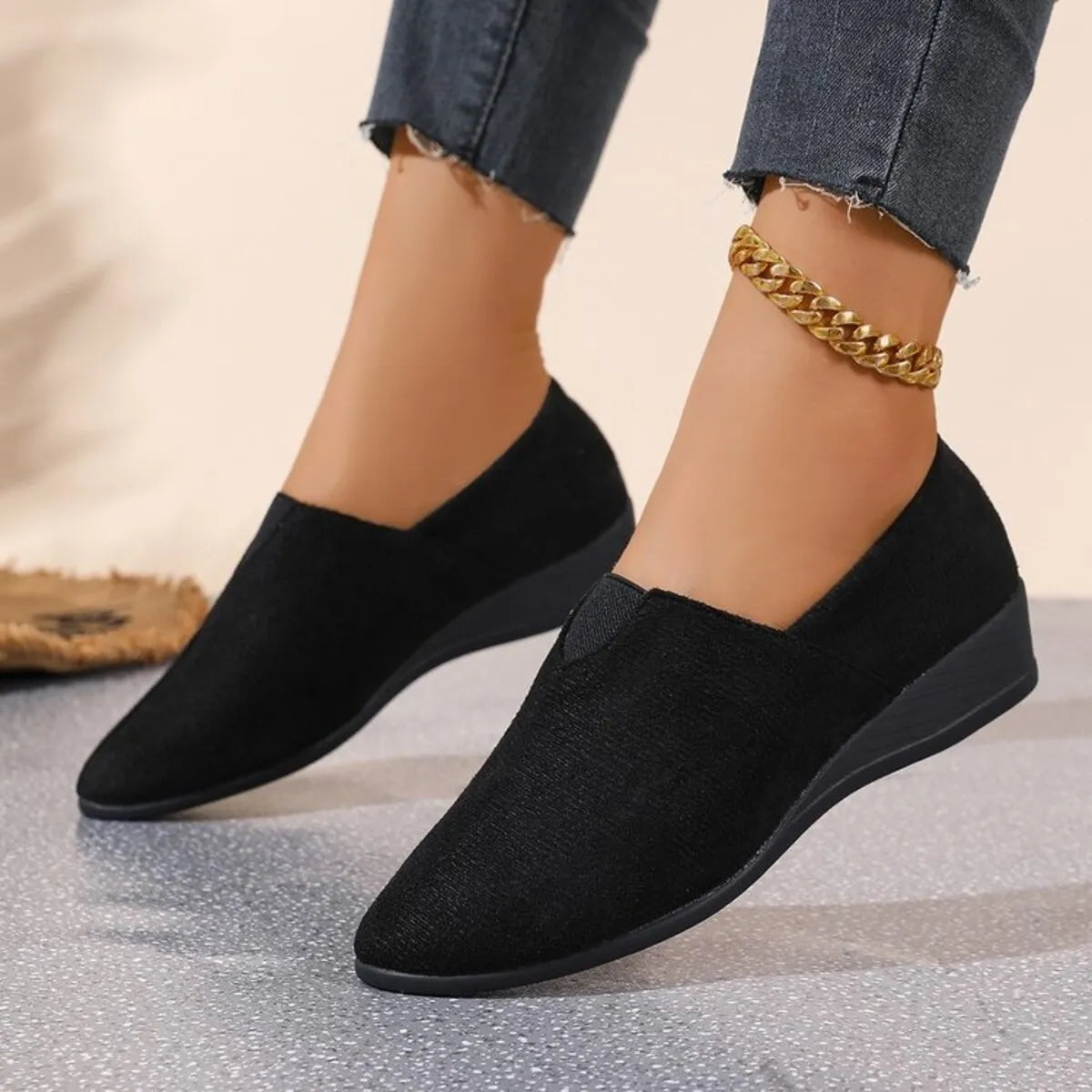 Breathable Mesh Slip-On Loafers-135 Flats-Trendsi-Black-36-[option4]-[option5]-[option6]-[option7]-[option8]-Shop-Boutique-Clothing-for-Women-Online