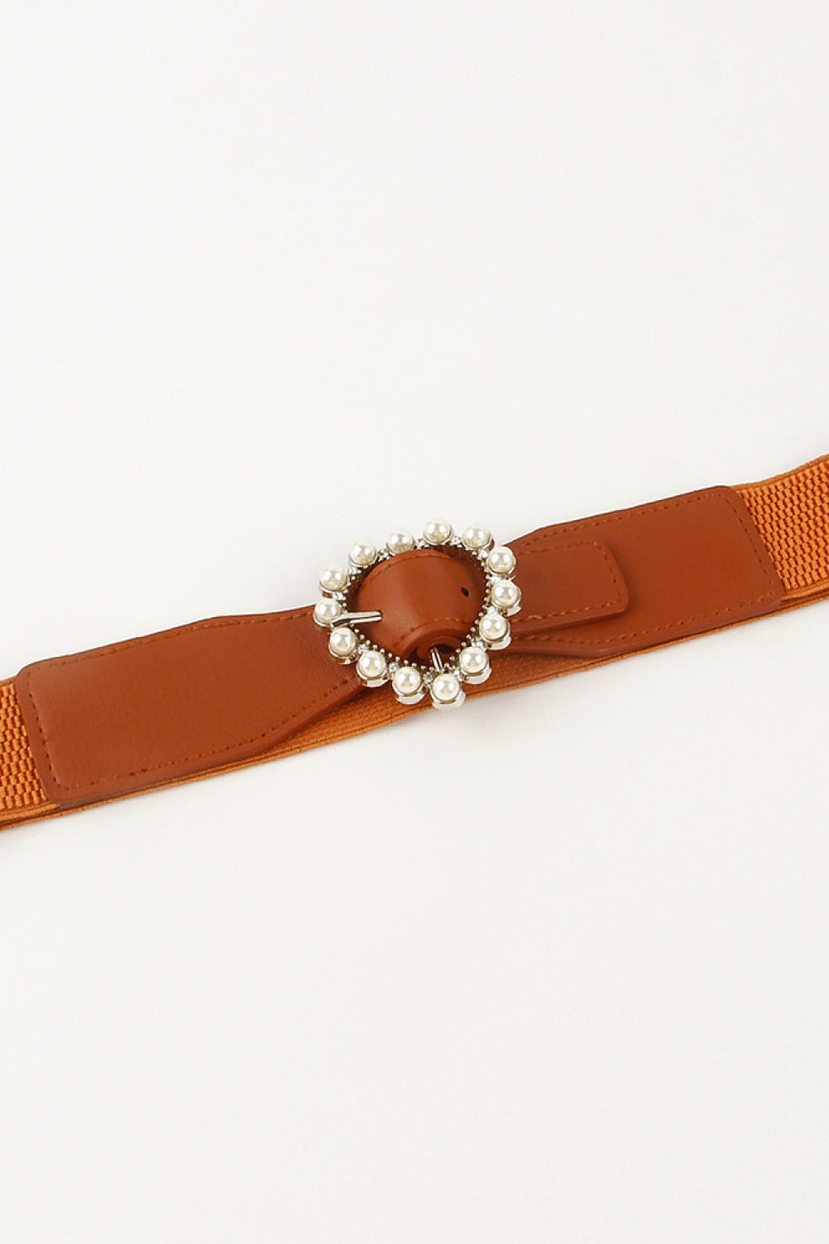 Pearl Heart Buckle Elastic Belt-Belts-Trendsi-[option4]-[option5]-[option6]-[option7]-[option8]-Shop-Boutique-Clothing-for-Women-Online