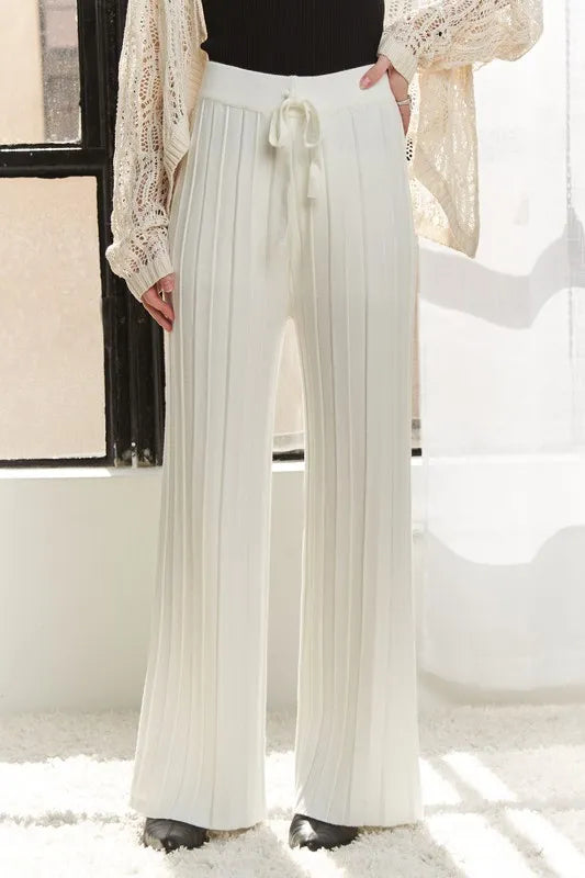 ADORA Tied Wide Leg Knit Pants-Pants-Trendsi-[option4]-[option5]-[option6]-[option7]-[option8]-Shop-Boutique-Clothing-for-Women-Online