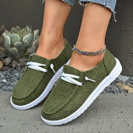 Round Toe Canvas Slip-Ons-120 Sneakers-Trendsi-Army Green-36(US5)-[option4]-[option5]-[option6]-[option7]-[option8]-Shop-Boutique-Clothing-for-Women-Online