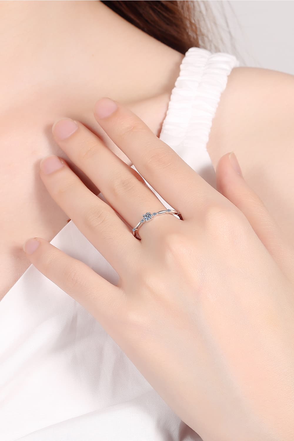 Moissanite 925 Sterling Silver Rhodium-Plated Ring-rings-Trendsi-[option4]-[option5]-[option6]-[option7]-[option8]-Shop-Boutique-Clothing-for-Women-Online