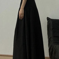 High Waist A-Line Maxi Skirt-Skirts-Trendsi-[option4]-[option5]-[option6]-[option7]-[option8]-Shop-Boutique-Clothing-for-Women-Online