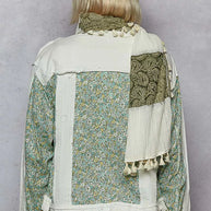POL Button Down Patchwork Denim Jacket with Floral Print Details-Coats & Jackets-Trendsi-[option4]-[option5]-[option6]-[option7]-[option8]-Shop-Boutique-Clothing-for-Women-Online