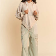 Davi & Dani Lace Patchwork Bottom Opening Adjustable Pants-Pants-Trendsi-[option4]-[option5]-[option6]-[option7]-[option8]-Shop-Boutique-Clothing-for-Women-Online