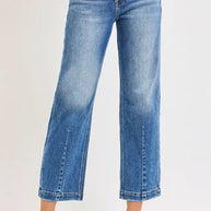RISEN High Rise Crop Boyfriend Tapered Jeans-jeans-Trendsi-DARK-0-[option4]-[option5]-[option6]-[option7]-[option8]-Shop-Boutique-Clothing-for-Women-Online