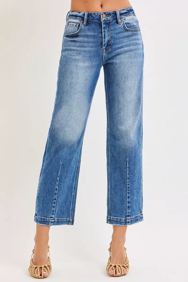 RISEN High Rise Crop Boyfriend Tapered Jeans-jeans-Trendsi-DARK-0-[option4]-[option5]-[option6]-[option7]-[option8]-Shop-Boutique-Clothing-for-Women-Online