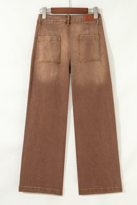 Denim Patch Pocket Shift Jeans-JUNIPER BLVD-[option4]-[option5]-[option6]-[option7]-[option8]-Shop-Boutique-Clothing-for-Women-Online
