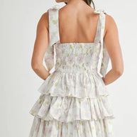 MABLE Floral Print Shoulder Tie Layered Mini Dress-Dresses-Trendsi-[option4]-[option5]-[option6]-[option7]-[option8]-Shop-Boutique-Clothing-for-Women-Online