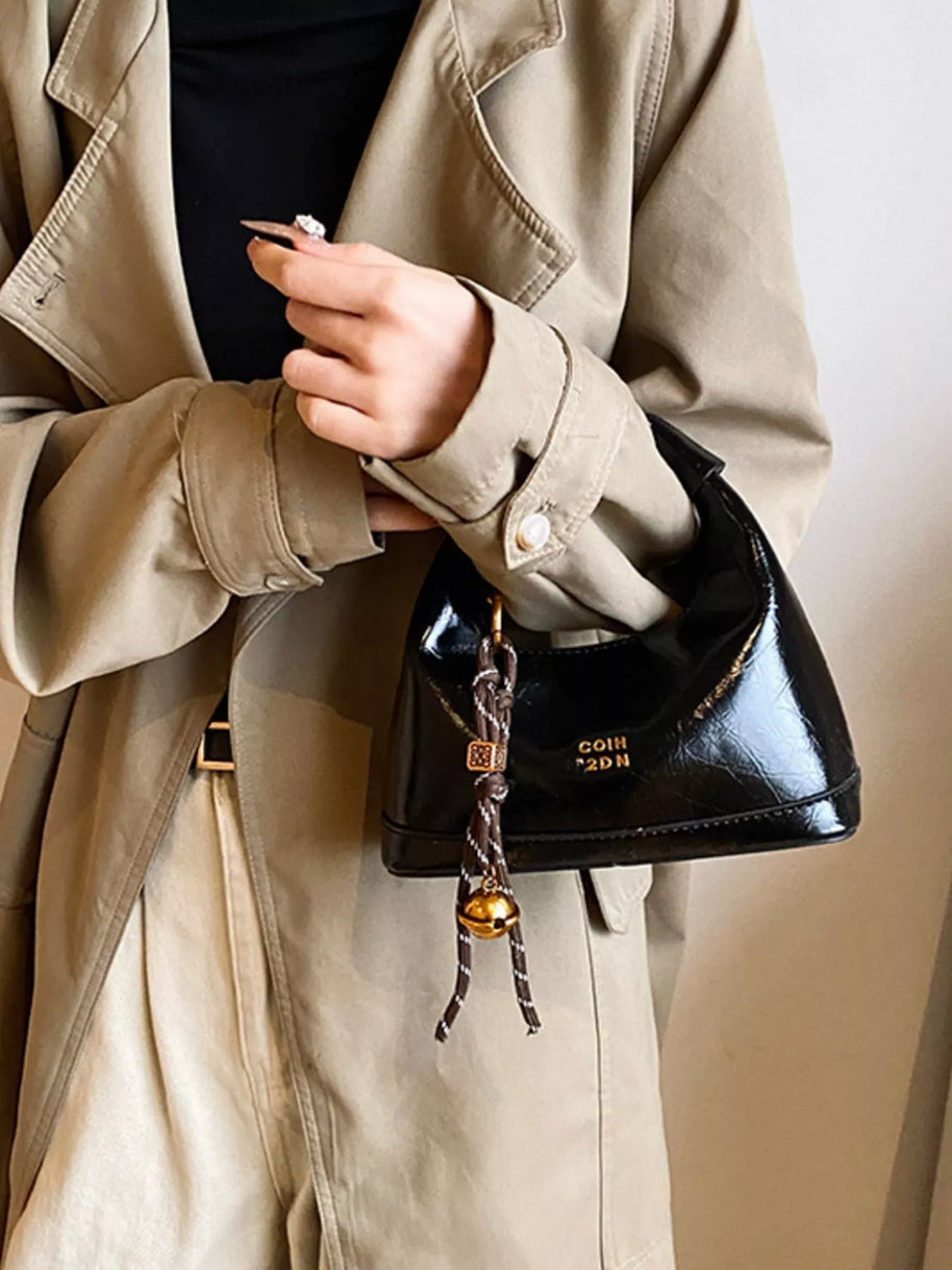 Leather Crossbody Bag with Charm-handbag-Trendsi-[option4]-[option5]-[option6]-[option7]-[option8]-Shop-Boutique-Clothing-for-Women-Online