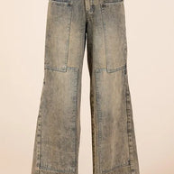 Mittoshop Washed Wide Leg Jeans with Pockets-Jeans-Trendsi-Mud Denim-S-[option4]-[option5]-[option6]-[option7]-[option8]-Shop-Boutique-Clothing-for-Women-Online