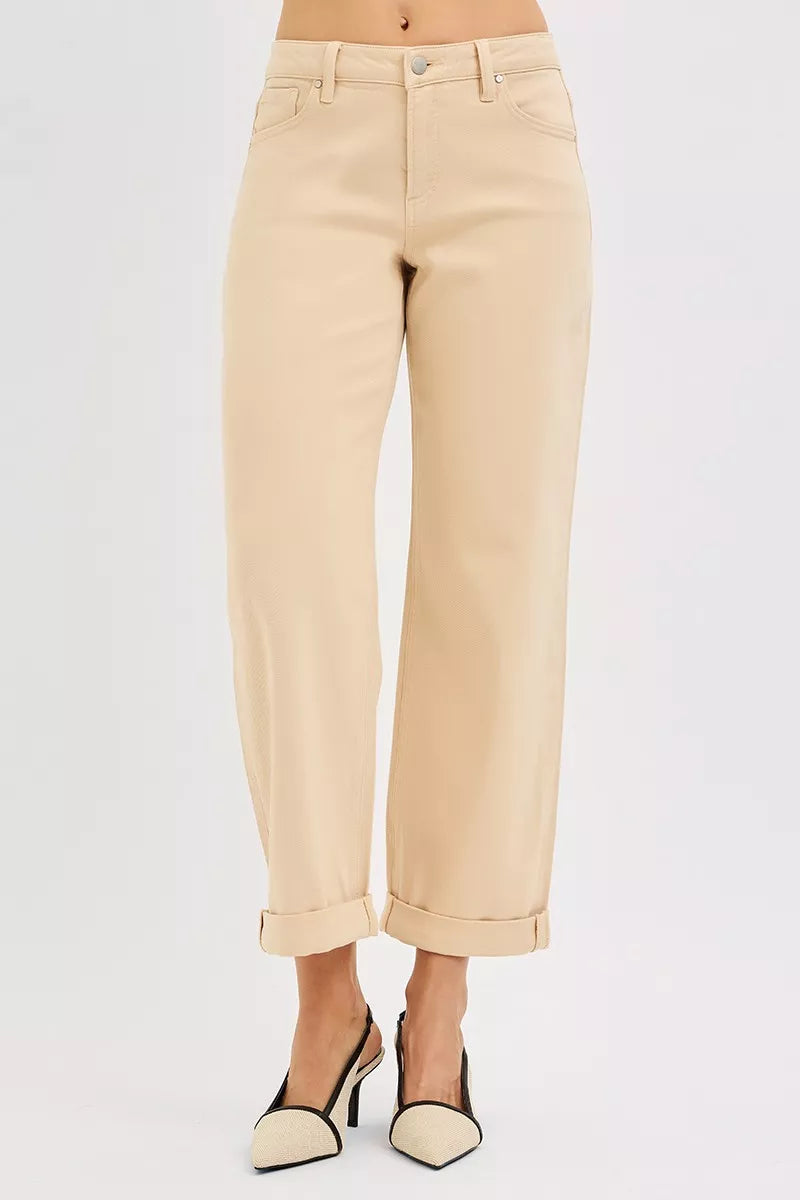 RISEN Tummy Control Mid Rise Ankle Barrel Relaxed Baggy-Jeans-Trendsi-[option4]-[option5]-[option6]-[option7]-[option8]-Shop-Boutique-Clothing-for-Women-Online