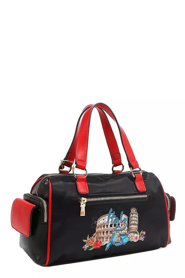 Nicole Lee USA Martha Travels Italy Wide Handbag with Rhinestones-Bags-Trendsi-[option4]-[option5]-[option6]-[option7]-[option8]-Shop-Boutique-Clothing-for-Women-Online