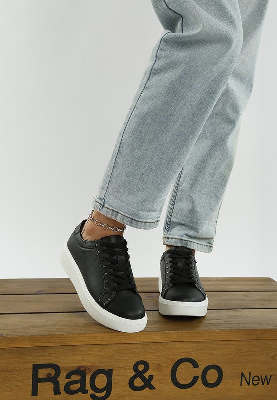 Strider Studs Embellished Chunky Sneakers-Rag Company-Black-US-5 / UK-3 / EU-36-[option4]-[option5]-[option6]-[option7]-[option8]-Shop-Boutique-Clothing-for-Women-Online