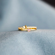 18K Gold-Plated 925 Sterling Silver Double-Layered Ring-RINGS-Trendsi-[option4]-[option5]-[option6]-[option7]-[option8]-Shop-Boutique-Clothing-for-Women-Online