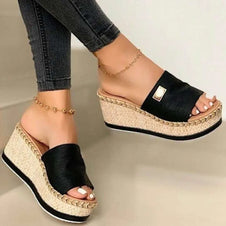 PU Leather Open Toe Sandals-130 Sandals-Trendsi-Black-35(US4)-[option4]-[option5]-[option6]-[option7]-[option8]-Shop-Boutique-Clothing-for-Women-Online