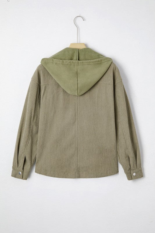 Textured Knit Pocketed Drawstring Hooded Jacket-JUNIPER BLVD-[option4]-[option5]-[option6]-[option7]-[option8]-Shop-Boutique-Clothing-for-Women-Online
