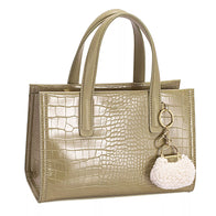 David Jones Crocodile Pattern Handbag-Bags-Trendsi-OLIVE BRANCH-One Size-[option4]-[option5]-[option6]-[option7]-[option8]-Shop-Boutique-Clothing-for-Women-Online