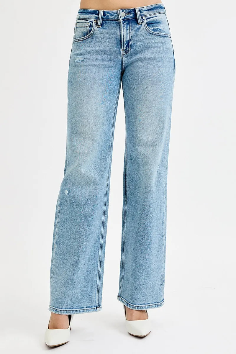 RISEN Full Size Low Rise Ankle Boyfriend Distressed Jeans-Jeans-Trendsi-MEDIUM-0-[option4]-[option5]-[option6]-[option7]-[option8]-Shop-Boutique-Clothing-for-Women-Online