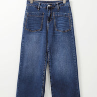 Denim Patch Pocket Shift Jeans-JUNIPER BLVD-[option4]-[option5]-[option6]-[option7]-[option8]-Shop-Boutique-Clothing-for-Women-Online