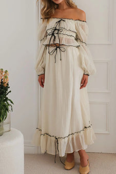Off-Shoulder Top and Skirt Set-Dresses-Trendsi-Cream-S-[option4]-[option5]-[option6]-[option7]-[option8]-Shop-Boutique-Clothing-for-Women-Online