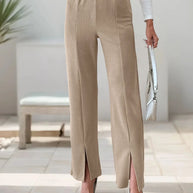 High-Waisted Slit Pants-Pants-Trendsi-[option4]-[option5]-[option6]-[option7]-[option8]-Shop-Boutique-Clothing-for-Women-Online