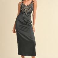 Mable Embroidered Cami Satin Midi Slit Dress-Dresses-Trendsi-Black-S-[option4]-[option5]-[option6]-[option7]-[option8]-Shop-Boutique-Clothing-for-Women-Online