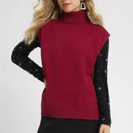 Umgee High-Low Turtleneck Sleeveless Sweater Top-sweater-Trendsi-RUBY-S-[option4]-[option5]-[option6]-[option7]-[option8]-Shop-Boutique-Clothing-for-Women-Online