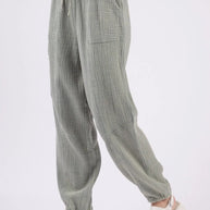 VERY J Washed Woven Crinkle Gauze Drawstring Pants-pants-Trendsi-[option4]-[option5]-[option6]-[option7]-[option8]-Shop-Boutique-Clothing-for-Women-Online