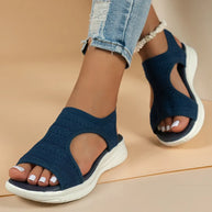 Peep Toe Solid Color Sandals-130 Sandals-Trendsi-Dark Navy-35(US4)-[option4]-[option5]-[option6]-[option7]-[option8]-Shop-Boutique-Clothing-for-Women-Online