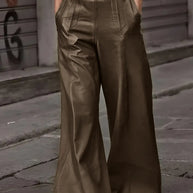 High Waist Wide Flare Pants-pants-Trendsi-Chocolate-S-[option4]-[option5]-[option6]-[option7]-[option8]-Shop-Boutique-Clothing-for-Women-Online