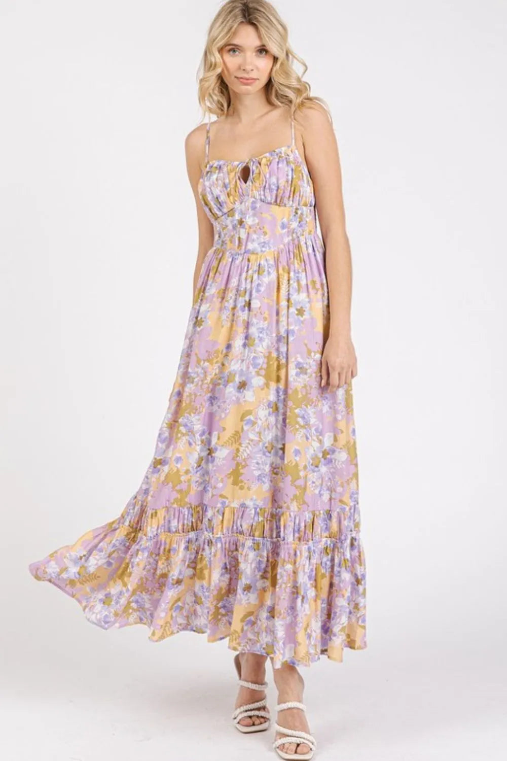 Mittoshop Floral Smocked Back Ruffled Hem Maxi Cami Dress-Dresses-Trendsi-[option4]-[option5]-[option6]-[option7]-[option8]-Shop-Boutique-Clothing-for-Women-Online
