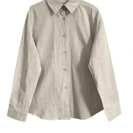 Button Up Long Sleeve Shirt-Tops-Trendsi-[option4]-[option5]-[option6]-[option7]-[option8]-Shop-Boutique-Clothing-for-Women-Online