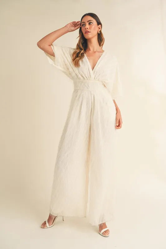 MABLE Fluffy Deep V Neck Wide Leg Jumpsuit-Jumpsuits-Trendsi-[option4]-[option5]-[option6]-[option7]-[option8]-Shop-Boutique-Clothing-for-Women-Online