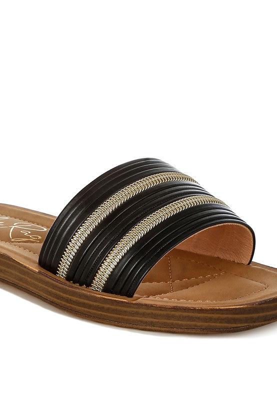 Zosaya Faux Zipper Detail Slip Ons-Rag Company-[option4]-[option5]-[option6]-[option7]-[option8]-Shop-Boutique-Clothing-for-Women-Online