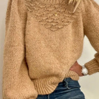 Textured Knit Round Neck Long Sleeve Sweater-Womens Sweater-Trendsi-Khaki-S-[option4]-[option5]-[option6]-[option7]-[option8]-Shop-Boutique-Clothing-for-Women-Online