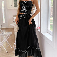 Frill Square Neck Cami and Skirt Set-outfit-Trendsi-Black-S-[option4]-[option5]-[option6]-[option7]-[option8]-Shop-Boutique-Clothing-for-Women-Online
