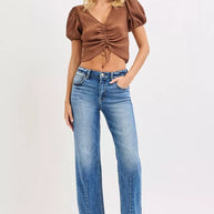 RISEN High Rise Crop Boyfriend Tapered Jeans-jeans-Trendsi-[option4]-[option5]-[option6]-[option7]-[option8]-Shop-Boutique-Clothing-for-Women-Online