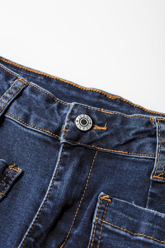 Denim Patch Pocket Shift Jeans-JUNIPER BLVD-[option4]-[option5]-[option6]-[option7]-[option8]-Shop-Boutique-Clothing-for-Women-Online