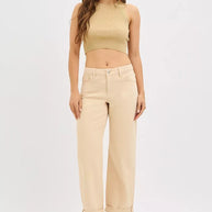 RISEN Tummy Control Mid Rise Ankle Barrel Relaxed Baggy-Jeans-Trendsi-[option4]-[option5]-[option6]-[option7]-[option8]-Shop-Boutique-Clothing-for-Women-Online