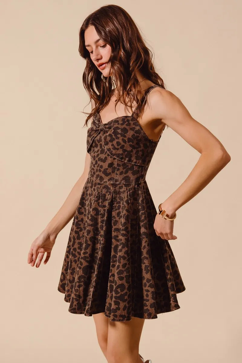 SO ME Mineral Washed Leopard Flare Cami Dress-Dresses-Trendsi-[option4]-[option5]-[option6]-[option7]-[option8]-Shop-Boutique-Clothing-for-Women-Online