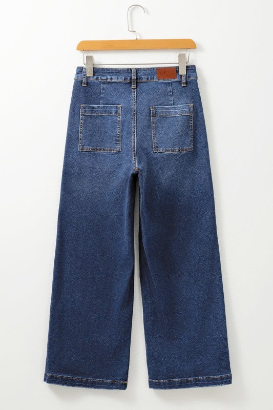 Denim Patch Pocket Shift Jeans-JUNIPER BLVD-[option4]-[option5]-[option6]-[option7]-[option8]-Shop-Boutique-Clothing-for-Women-Online