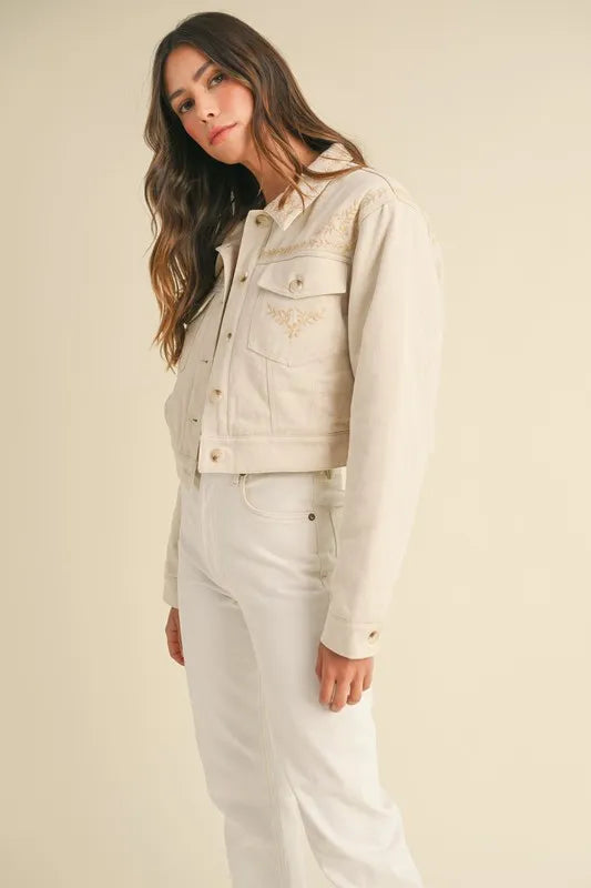 MABLE Embroidered Quilted Cropped Jacket-Coats & Jackets-Trendsi-[option4]-[option5]-[option6]-[option7]-[option8]-Shop-Boutique-Clothing-for-Women-Online