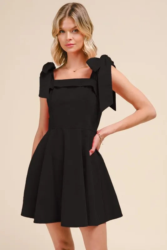 SO ME Fit and Flare Washed Gameday Dress-Dresses-Trendsi-[option4]-[option5]-[option6]-[option7]-[option8]-Shop-Boutique-Clothing-for-Women-Online