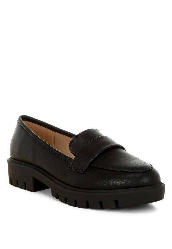 Peridot Faux Leather Chunky Loafers-Rag Company-Black-US-5 / UK-3 / EU-36-[option4]-[option5]-[option6]-[option7]-[option8]-Shop-Boutique-Clothing-for-Women-Online