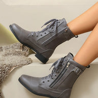PU Leather Lace-Up Boots-Boots-Trendsi-[option4]-[option5]-[option6]-[option7]-[option8]-Shop-Boutique-Clothing-for-Women-Online