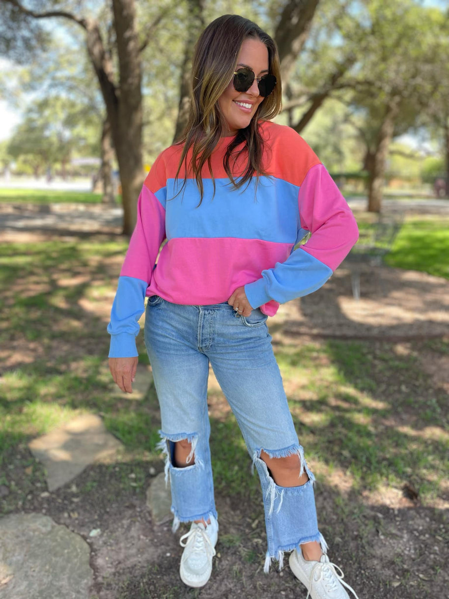 Finnley Colorblock Pullover in Four Colors-Womens-Ave Shops-[option4]-[option5]-[option6]-[option7]-[option8]-Shop-Boutique-Clothing-for-Women-Online