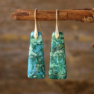 Copper Natural Stone Earrings-Dangle & Drop Earrings-Trendsi-Green/Gold-One Size-[option4]-[option5]-[option6]-[option7]-[option8]-Shop-Boutique-Clothing-for-Women-Online