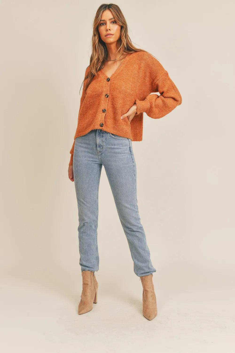 MABLE Long Sleeve Button Down Sweater Cardigan-Sweaters-Trendsi-[option4]-[option5]-[option6]-[option7]-[option8]-Shop-Boutique-Clothing-for-Women-Online
