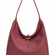 David Jones Classic Leather Shoulder Bag-Bags-Trendsi-WINDSOR WINE-One Size-[option4]-[option5]-[option6]-[option7]-[option8]-Shop-Boutique-Clothing-for-Women-Online